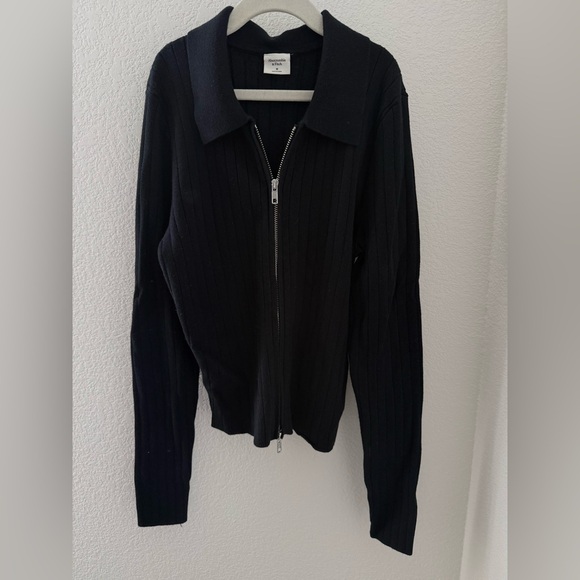 Abercrombie & Fitch Black Ribbed Jacket - Picture 5 of 5